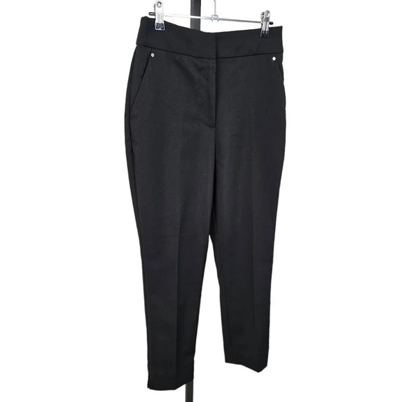 H&M Womens High Waisted Black Trousers Size  6 - Picture 2 of 7